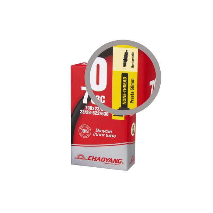 CAMARA CHAOYANG 700X23/28C FV 80 MM VALVULA NEGRA