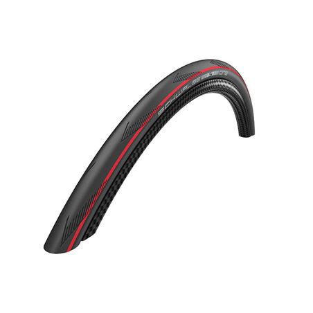 CUBIERTA SCHWALBE ONE 700X25 RG PERFORMANCELINE NEGRO/ROJO