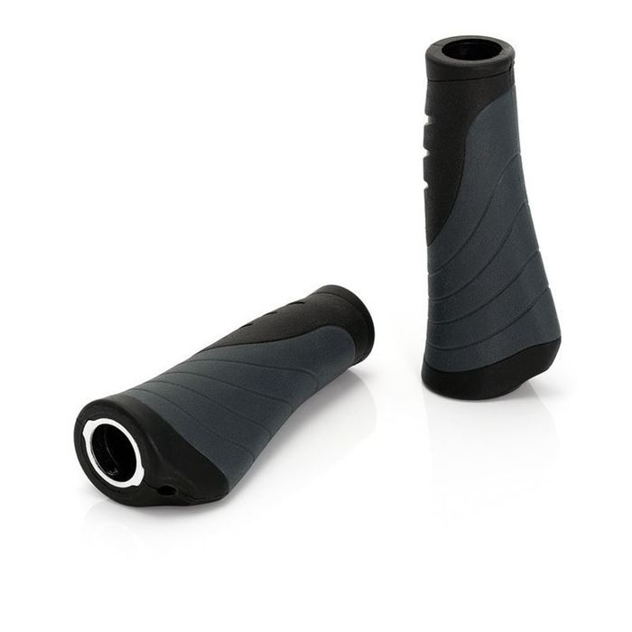 XLC GR-S04 JUEGO DE PUÑOS ERGONOMICOS 135 MM NEGROS/GRISES