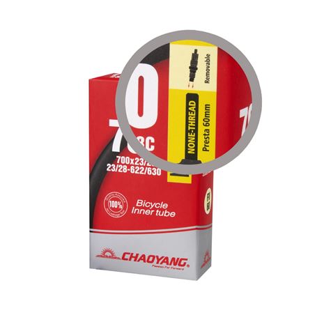 CAMARA CHAOYANG 700X23/28C FV 48 MM VALVULA NEGRA