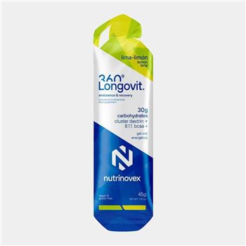 GEL NUTRINOVEX LONGOVIT 360 LIMA LIMON 45G