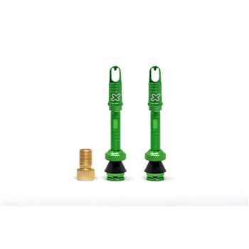 X-SAUCE VALVULAS PRESTA ALUMINIO 40MM VERDE TUBELESS