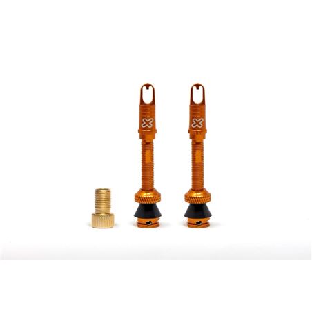 X-SAUCE VALVULAS PRESTA ALUMINIO 40MM NARANJA TUBELESS