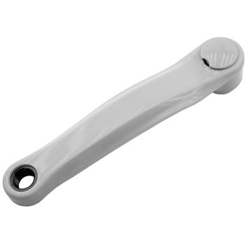 BIELA IZQUIERDA PLASTIFICADA CURVADA 170MM GRIS