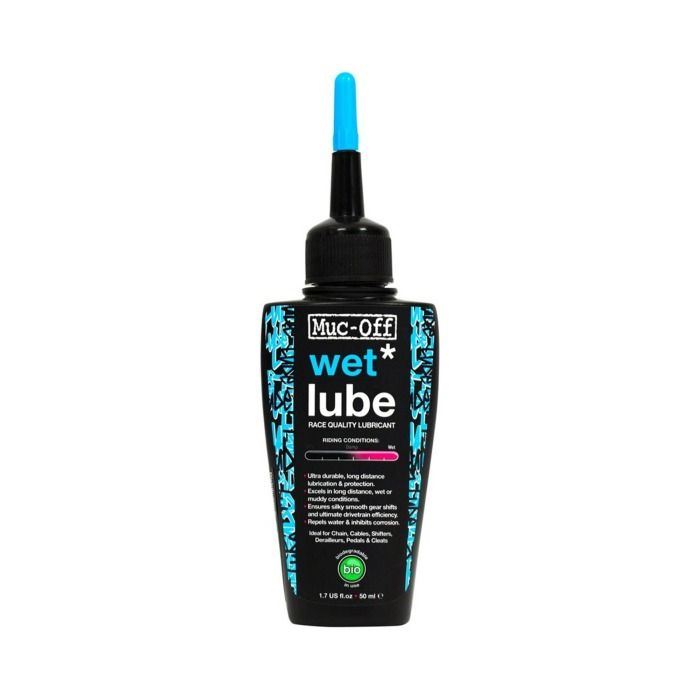 LUBRICANTE CADENA MUC-OFF BIO CLIMA HUMEDO 50 ML (WET LUBE)