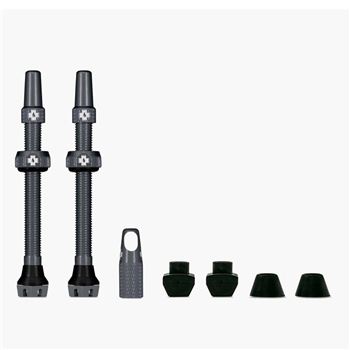 JUEGO VALVULAS MUC-OFF V2 TUBELESS 44 MM GRIS