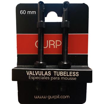 JGO.2 VALVULAS FV TUB. ALU.NEGRO 60MM