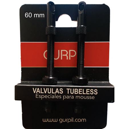 JGO.2 VALVULAS FV TUB. ALU.NEGRO 60MM