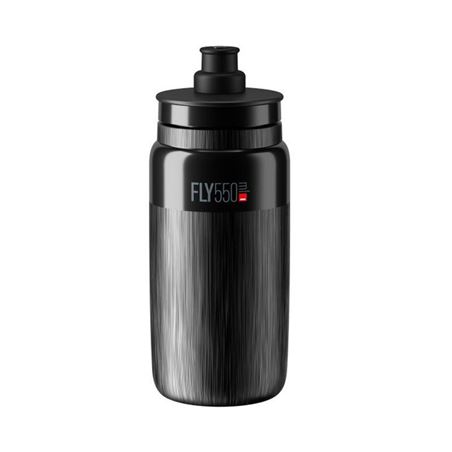 BIDON ELITE FLY TEX NEGRO LOGO GRIS 550 ML