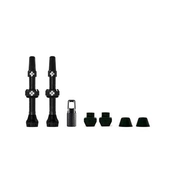 JUEGO VALVULAS MUC-OFF V2 TUBELESS 44 MM NEGRO