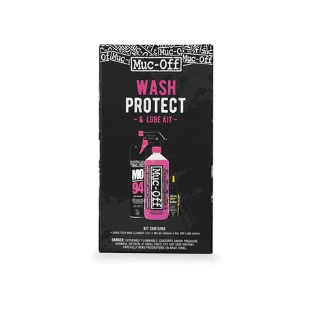 KIT MUC-OFF LAVADO PROTECCION/LUBRICANTE CLIMA SECO (WASH PR