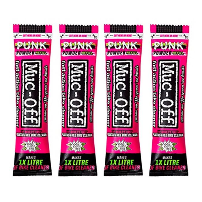 SET LIMPIADOR BICI MUC-OFF PUNK POWDER (4 UNIDADES)