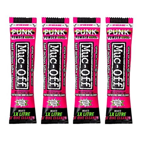SET LIMPIADOR BICI MUC-OFF PUNK POWDER (4 UNIDADES)
