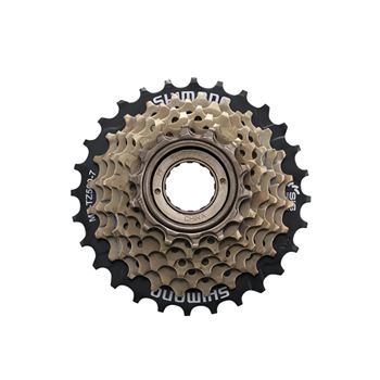 SHIMANO PIÑON ROSCA 7V MF-TZ500 PLATA 14-28