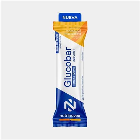 BARRITA NUTRINOVEX GLUCOBAR CON CAFEINA MARACUYA MANDARINA