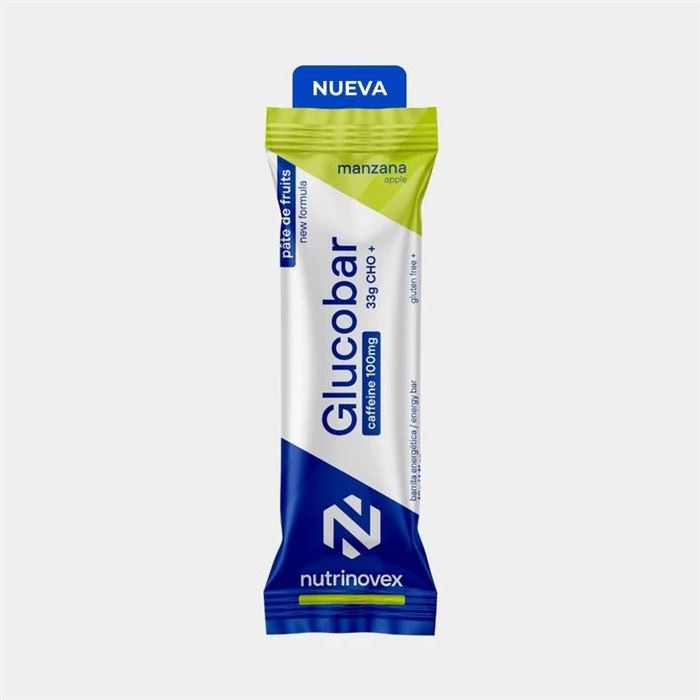 BARRITA NUTRINOVEX GLUCOBAR CON CAFEINA MANZANA