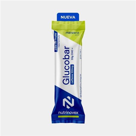 BARRITA NUTRINOVEX GLUCOBAR CON CAFEINA MANZANA