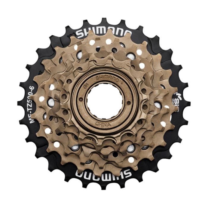 SHIMANO PIÑON ROSCA 6V MF-TZ500 PLATA 14-28