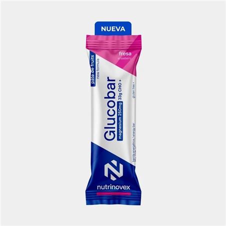 BARRITA NUTRINOVEX GLUCOBAR CON MAGNESIO FRESA