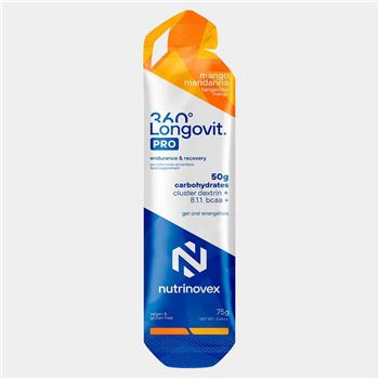 GEL NUTRINOVEX LONGOVIT 360 45G MANGO MANDARINA