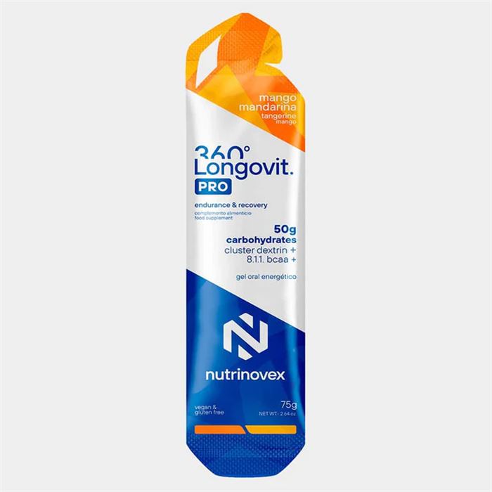 GEL NUTRINOVEX LONGOVIT 360 45G MANGO MANDARINA